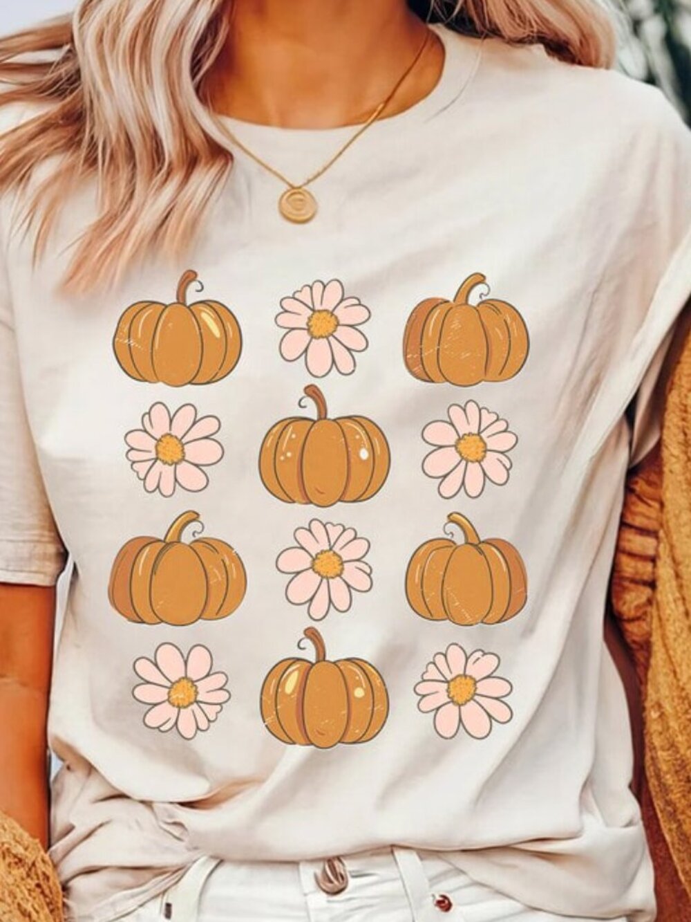 Floral Pumpkin Shirt, Cute Fall Tee, Pumpkin Shirt Gift
